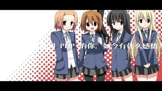 坚持使用 PHP 的你，如今有什么感悟？